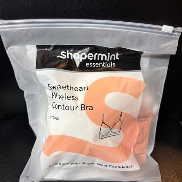 SHAPERMINT - Sweetheart Wireless Contour Bra - Medium - White - NWT - Picture 1 of 5